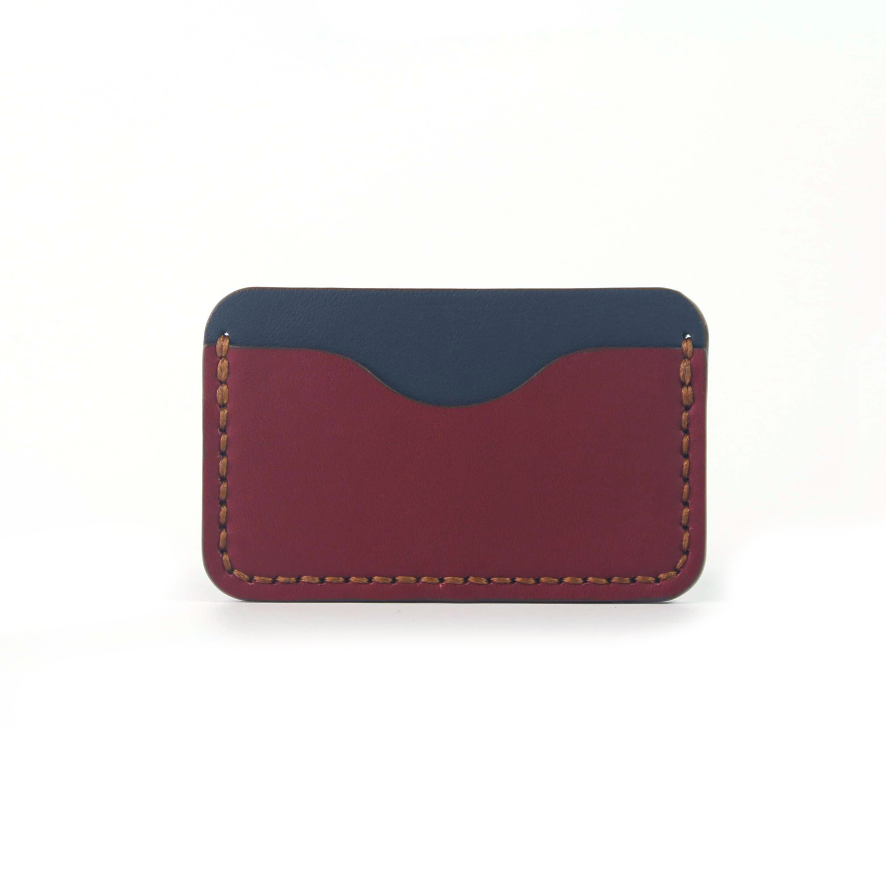 Aaron Cardholder - Navy & Burgundy