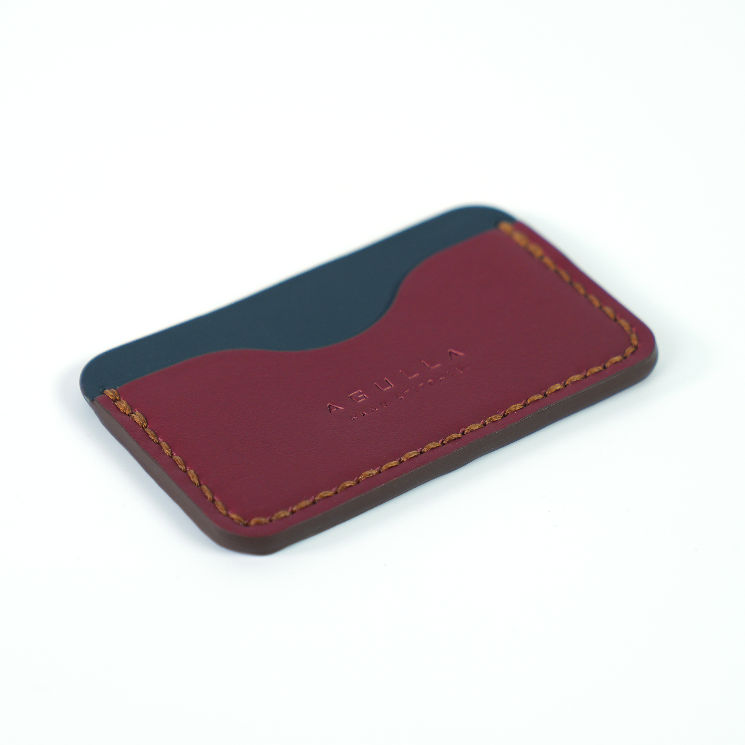 Aaron Cardholder - Navy & Burgundy