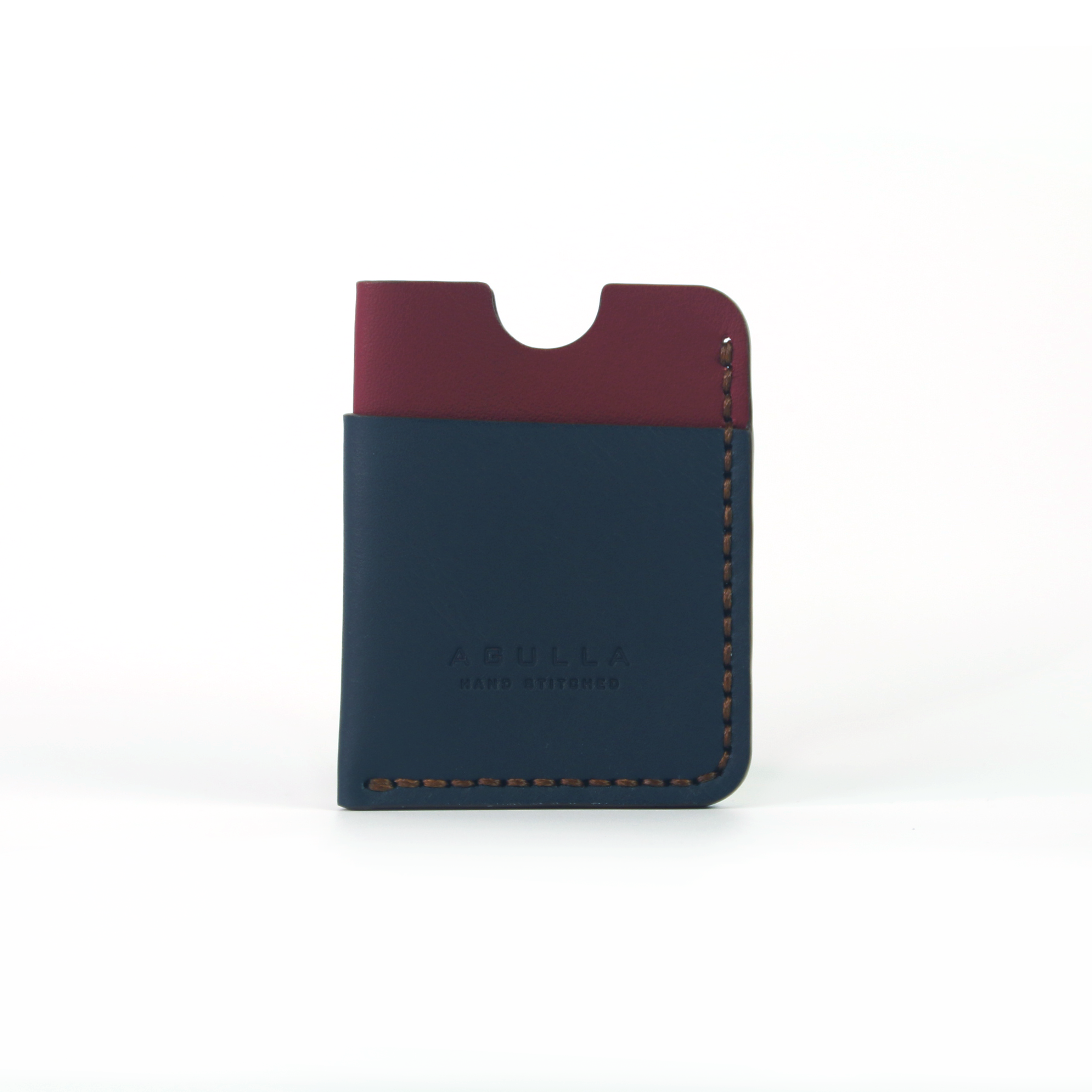 Abel Cardholder - Burgundy & Navy