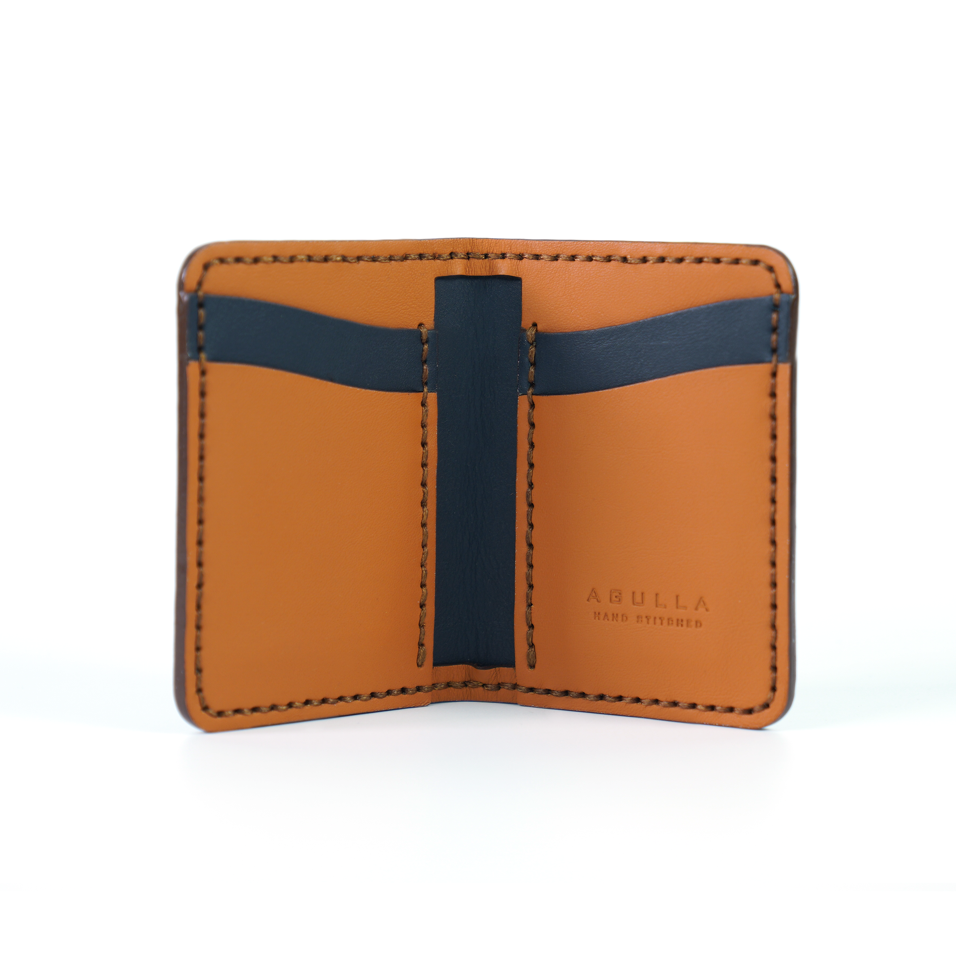 Agnes Wallet - Navy & Ginger