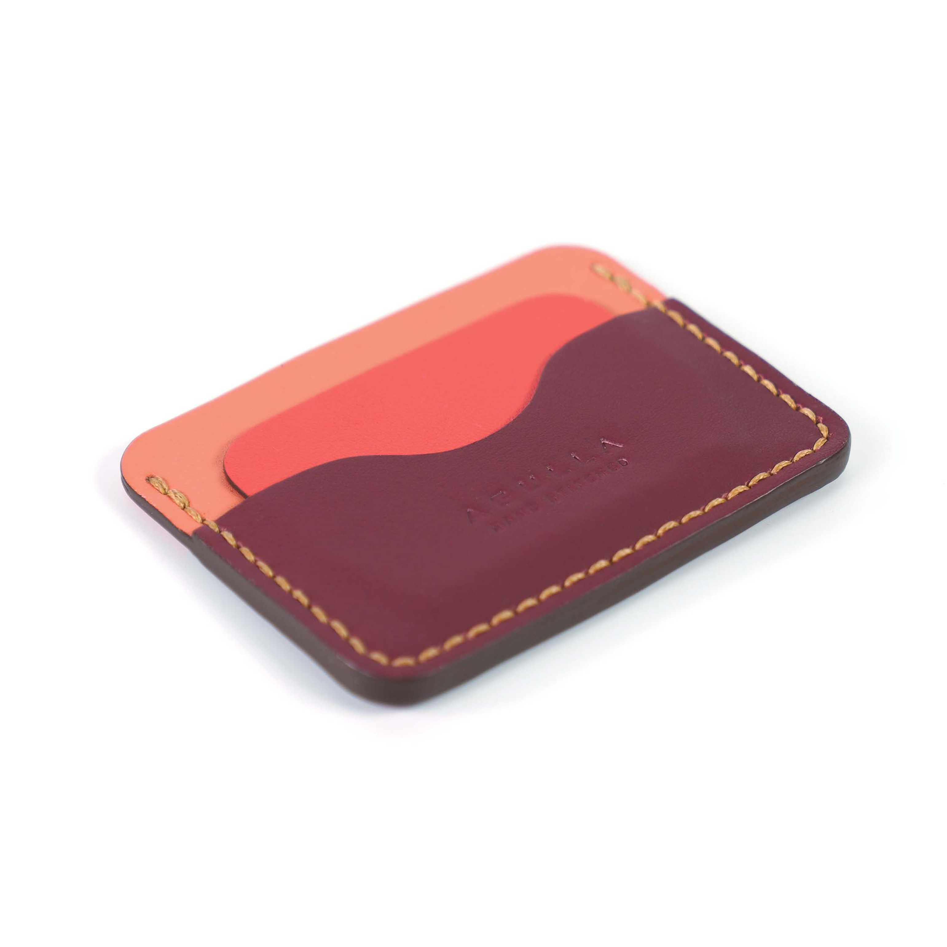 Alonso Cardholder - Sunset & Oxyfire & Burgundy