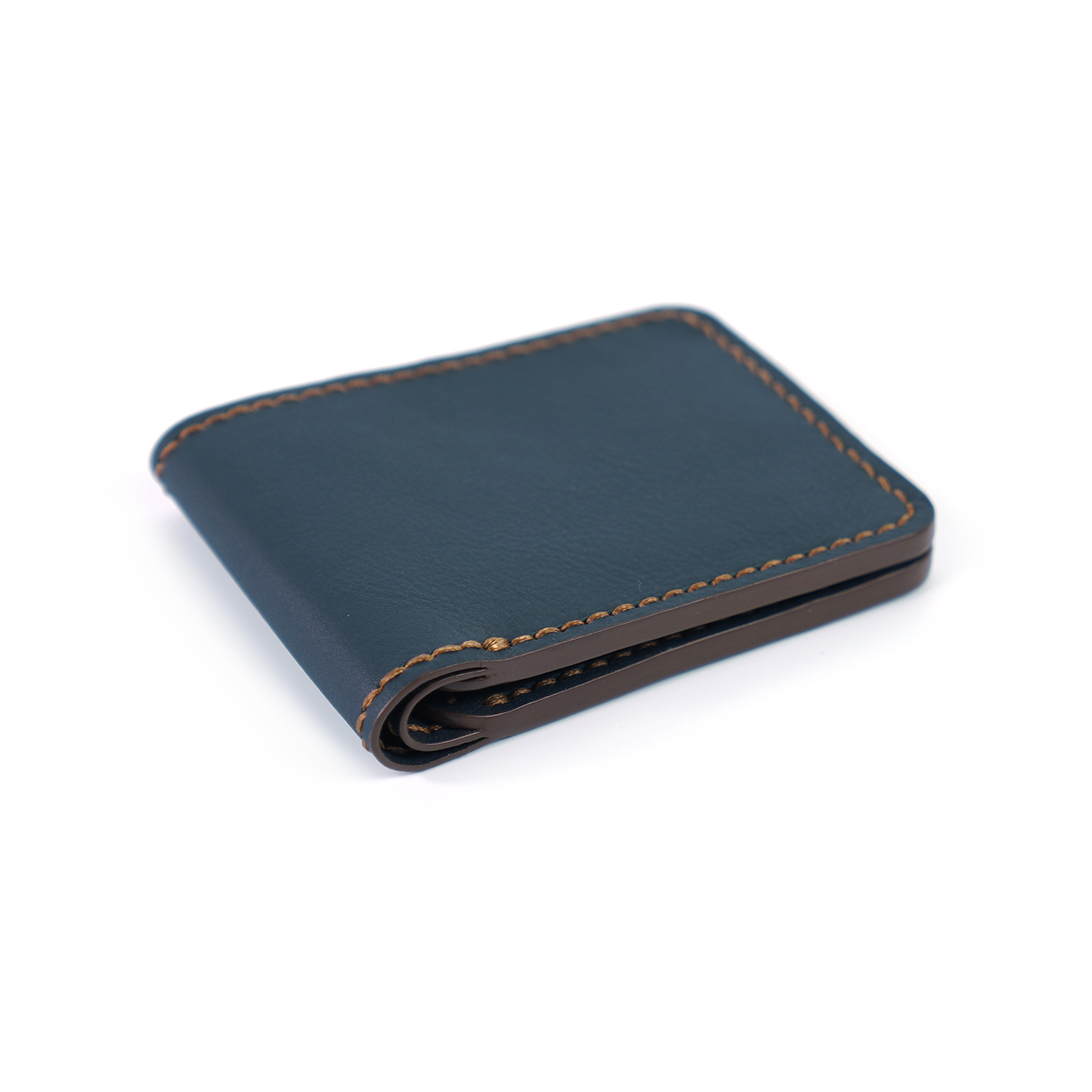 Alonso L Wallet - Navy & Ginger