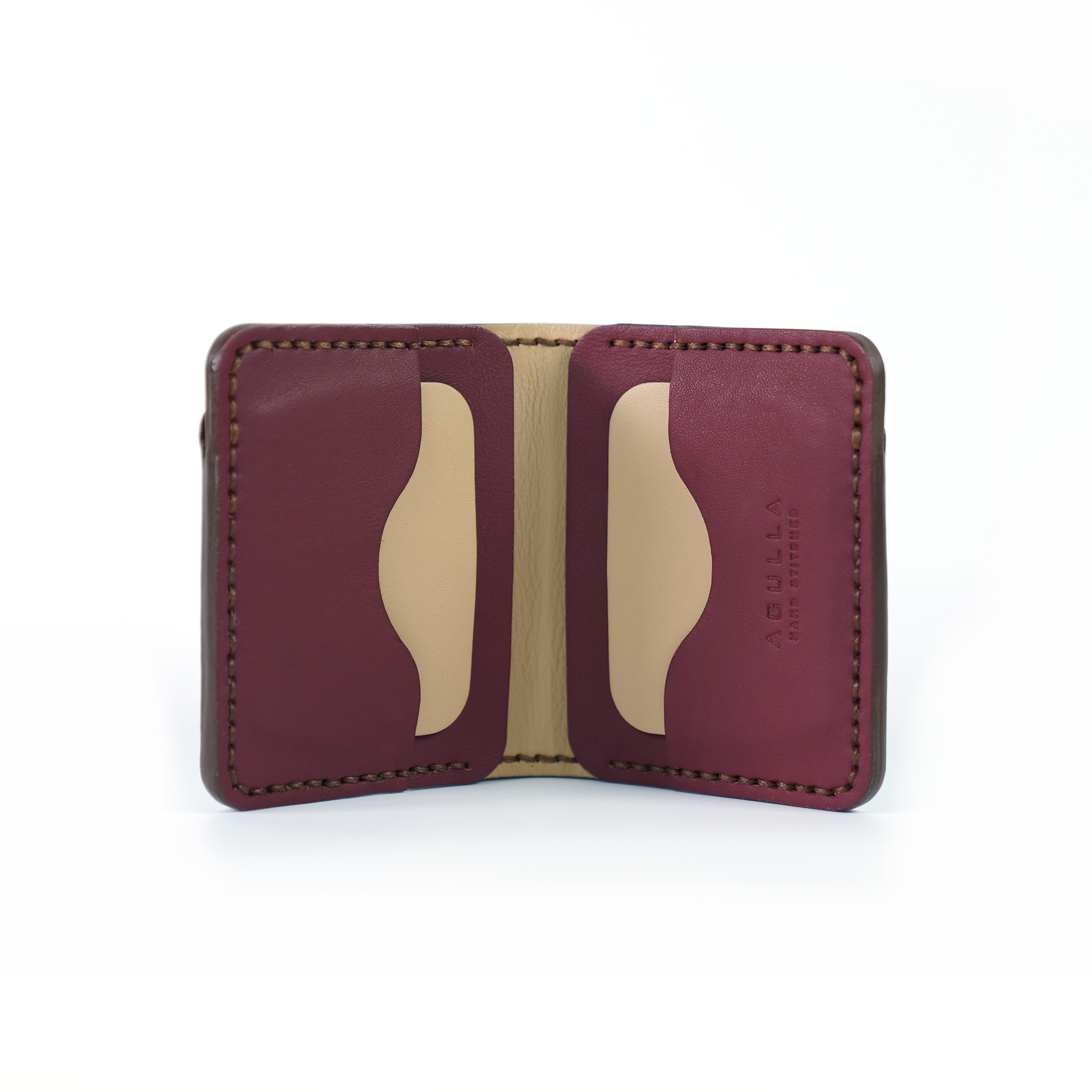 Alonso M Wallet - Burgundy & Toffee