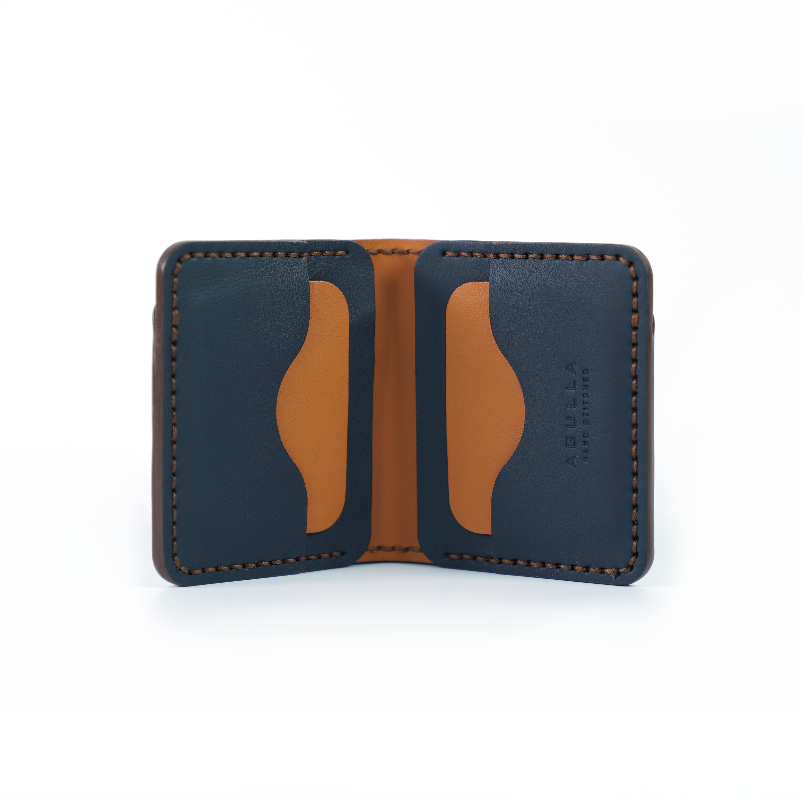 Alonso M Wallet - Navy & Ginger