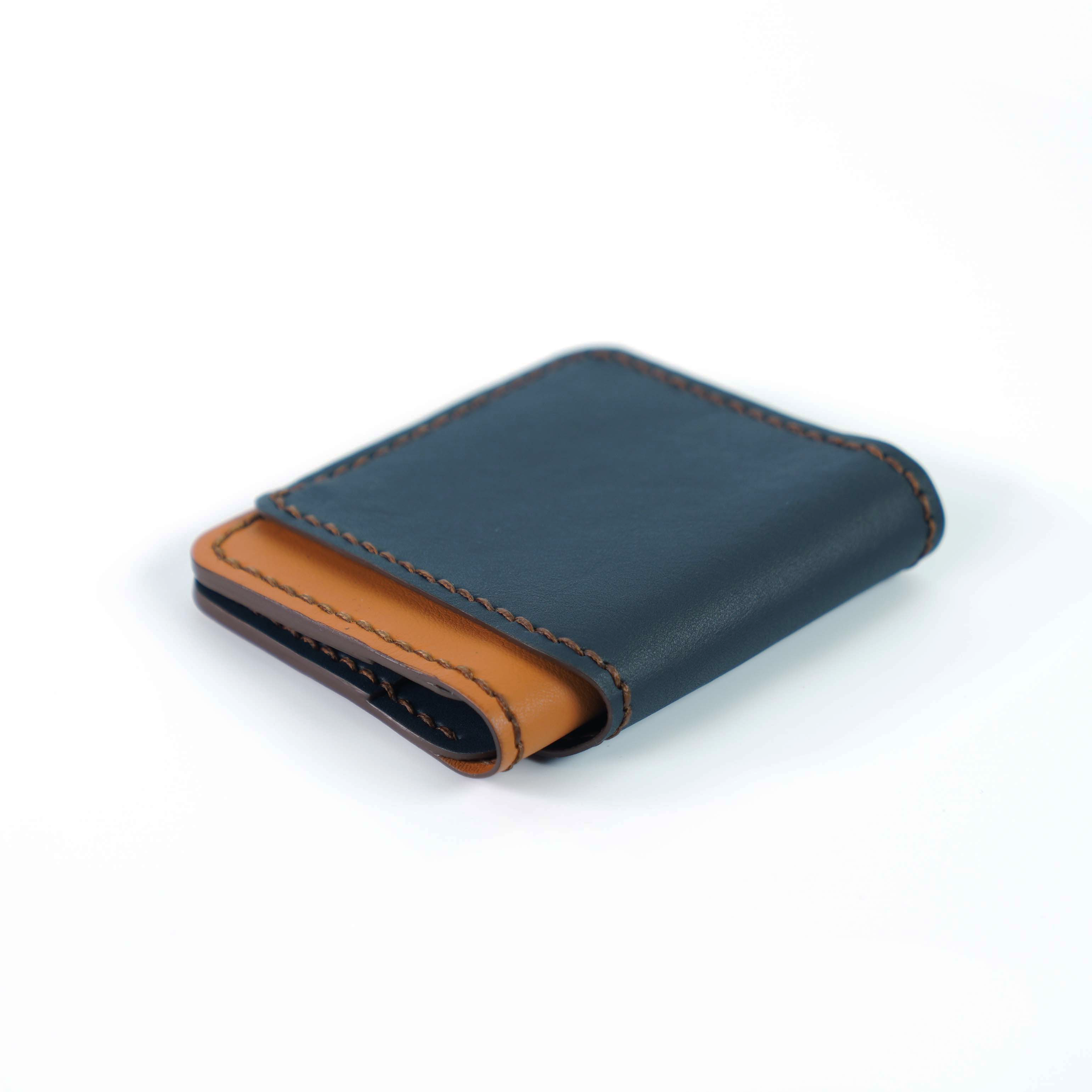 Alonso M Wallet - Navy & Ginger