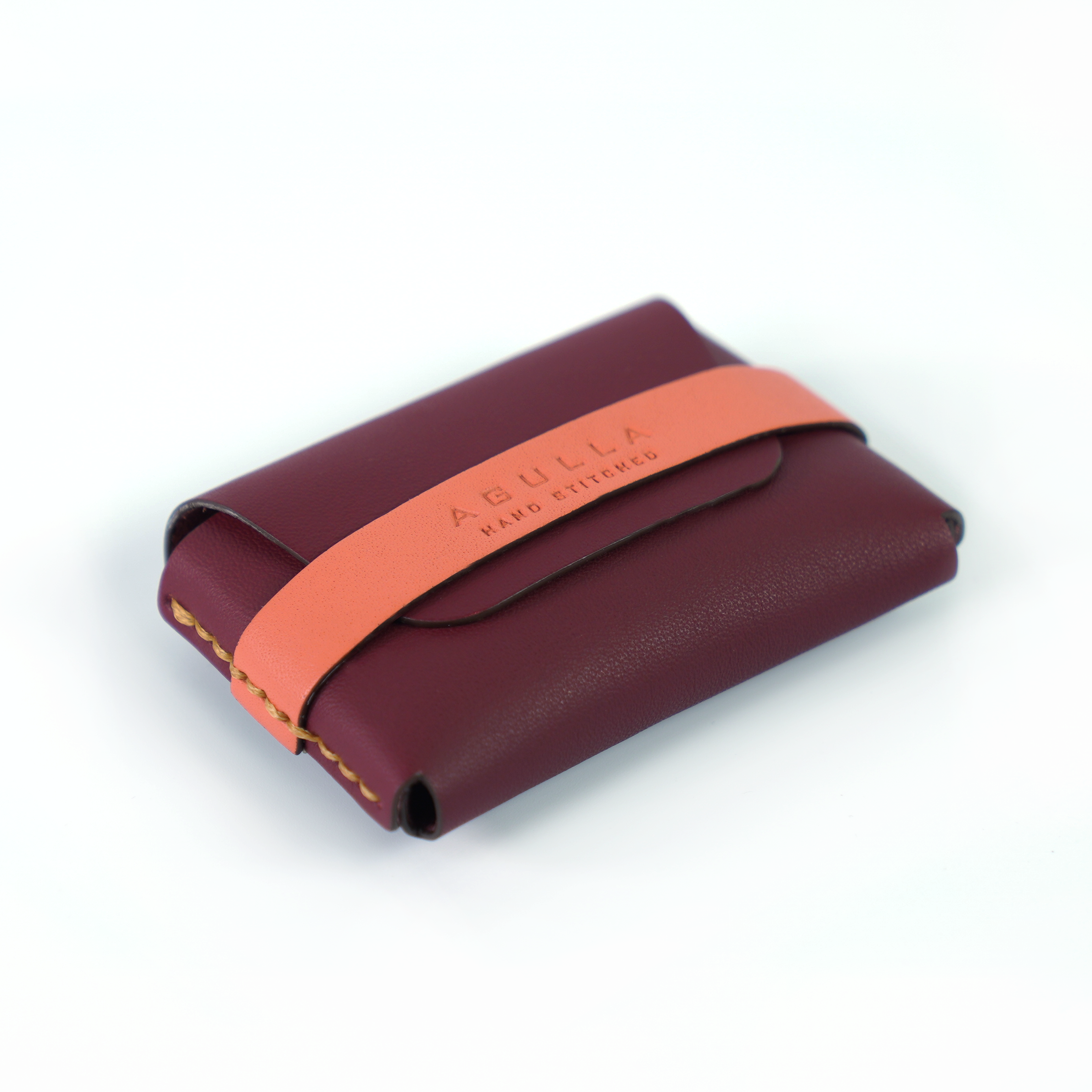 Usted Card Case - Burgundy & Sunset