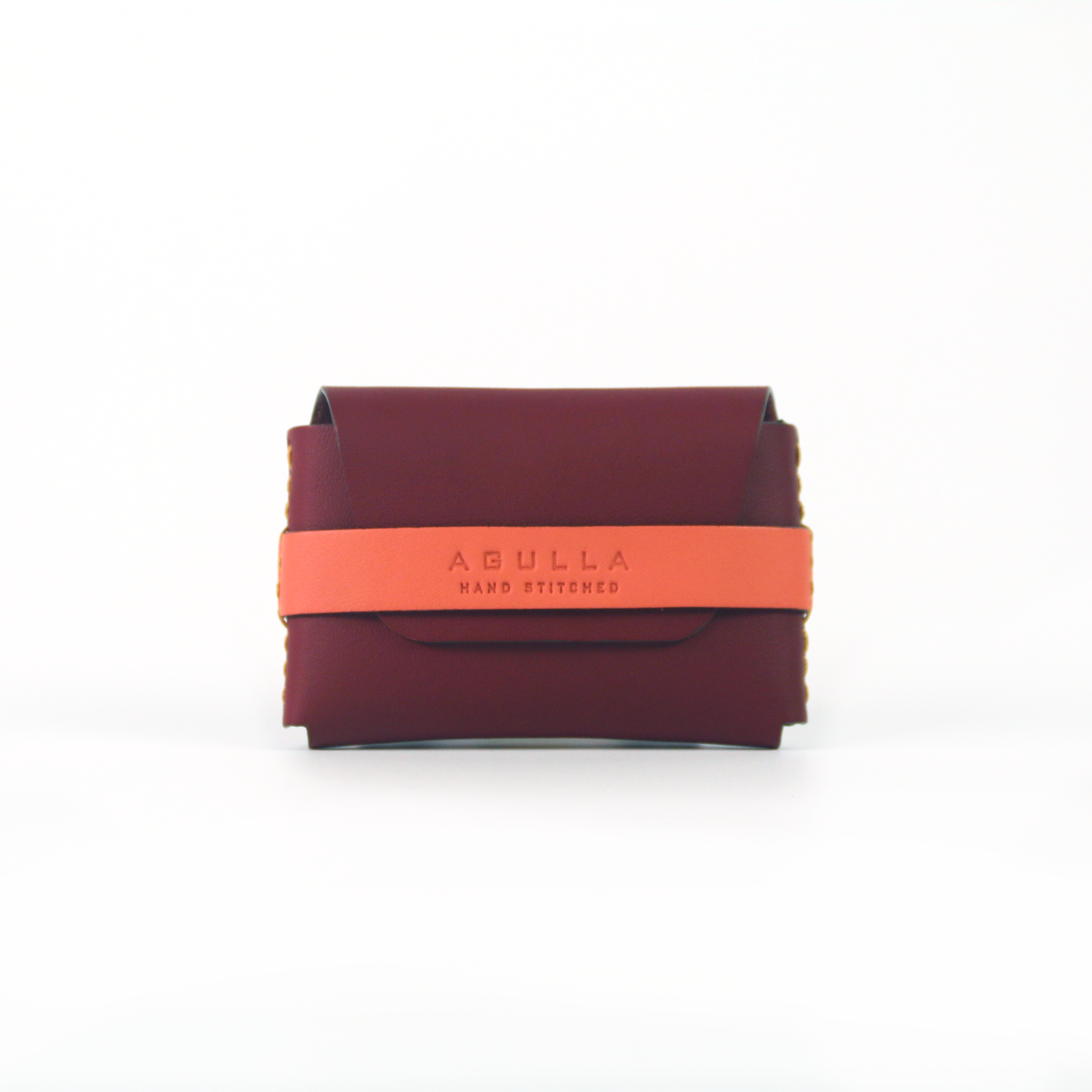 Usted Card Case - Burgundy & Sunset