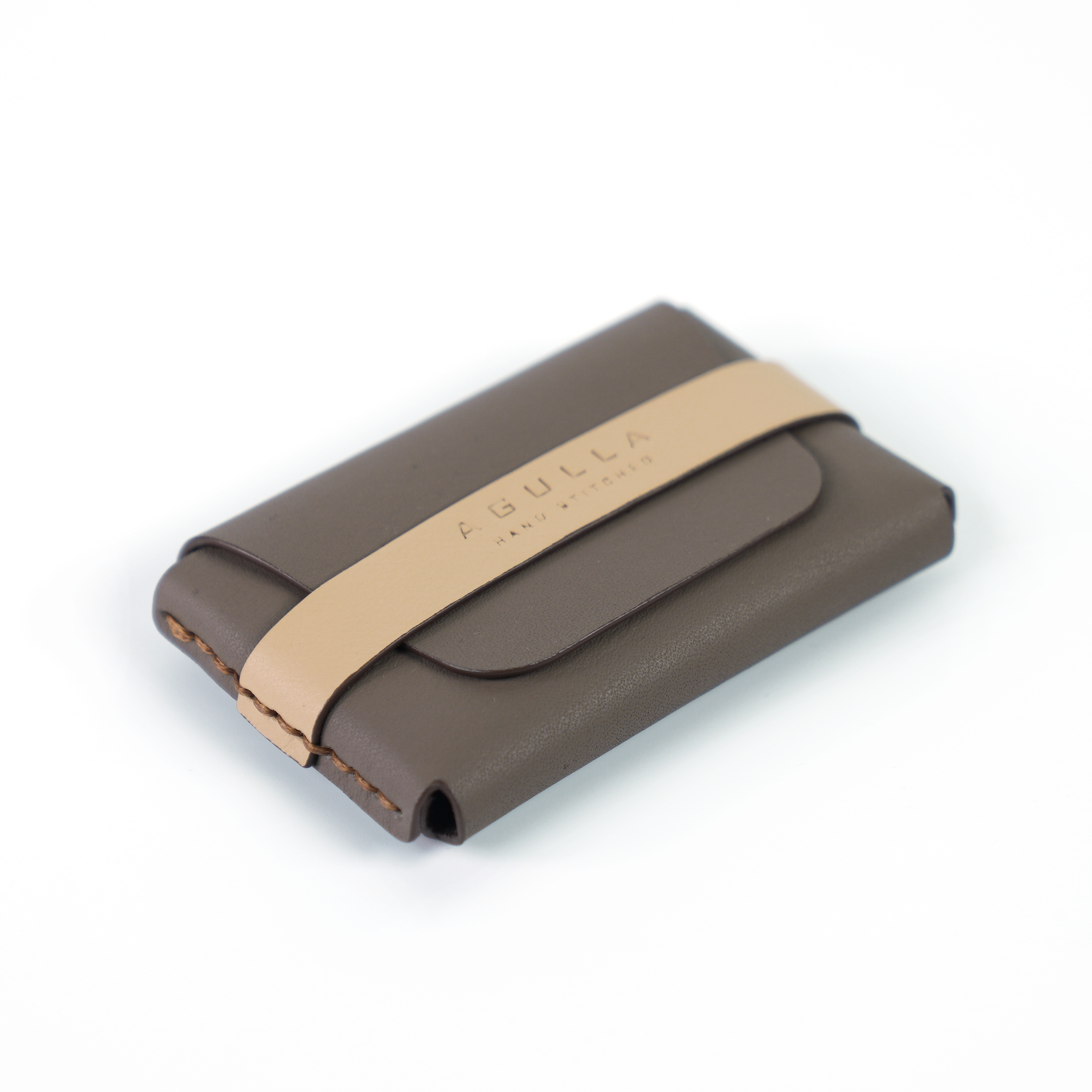 Usted Card Case - Carbon & Toffee