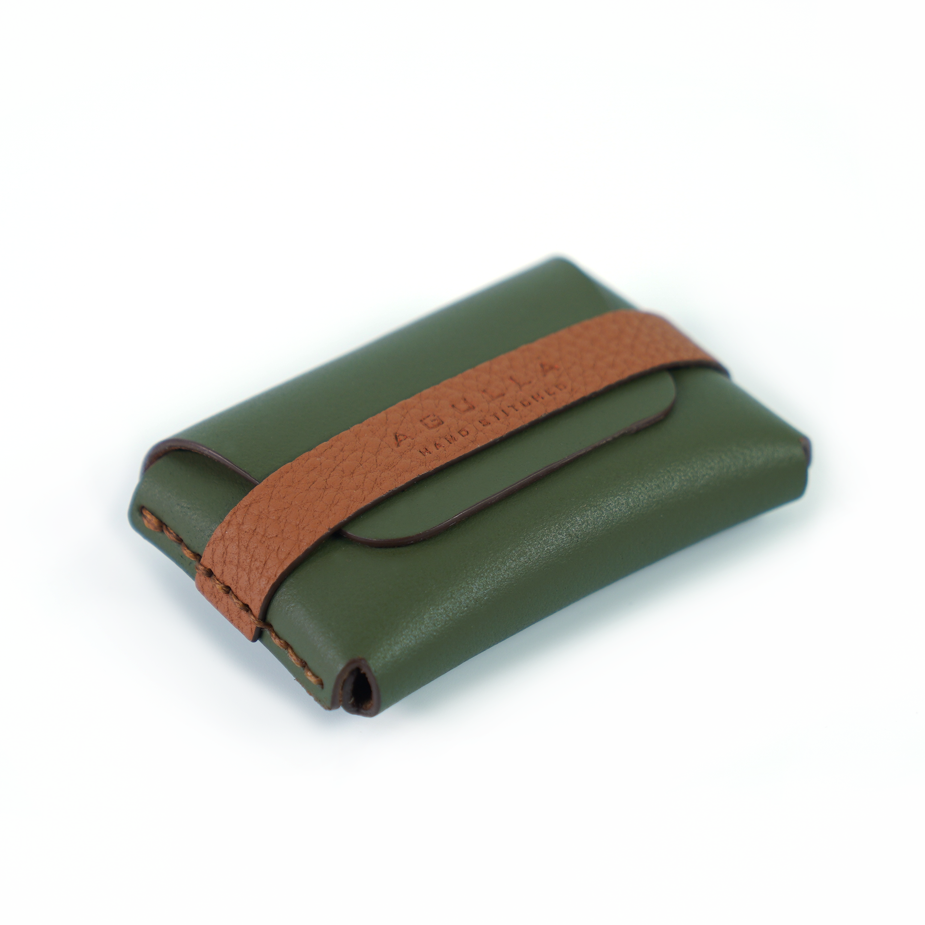 Usted Card Case - Forest & Togo Cognac