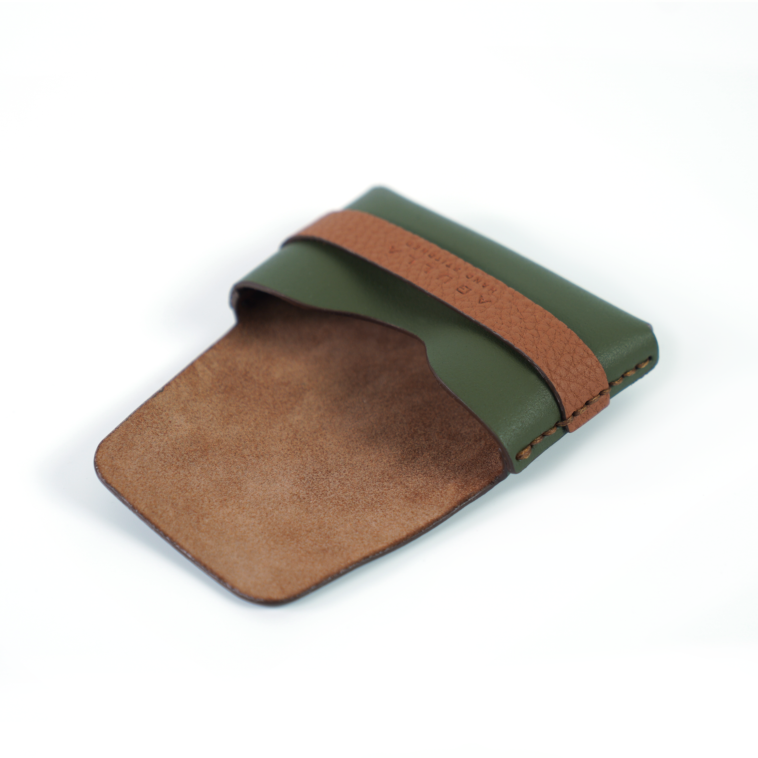 Usted Card Case - Forest & Togo Cognac
