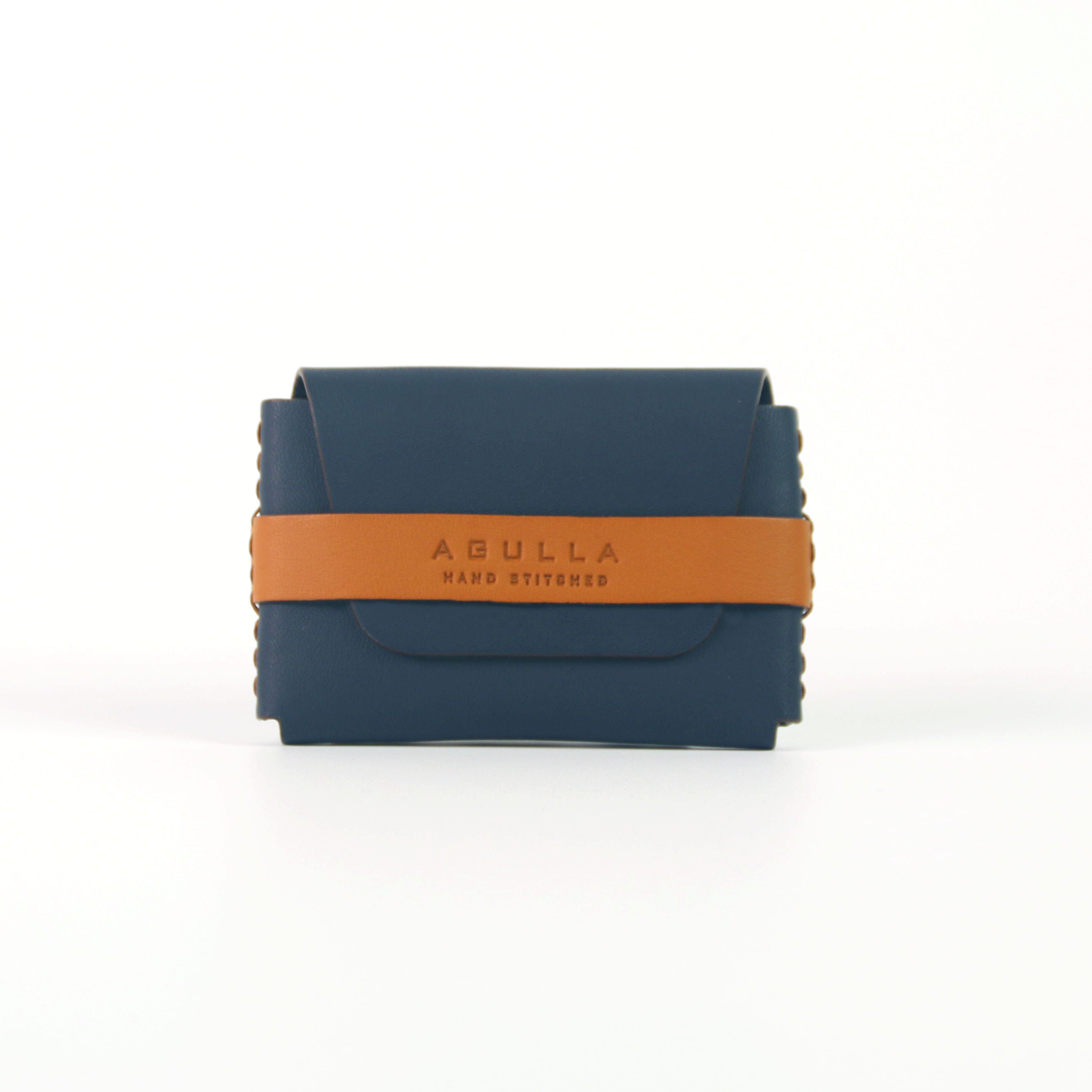 Usted Card Case - Navy & Ginger