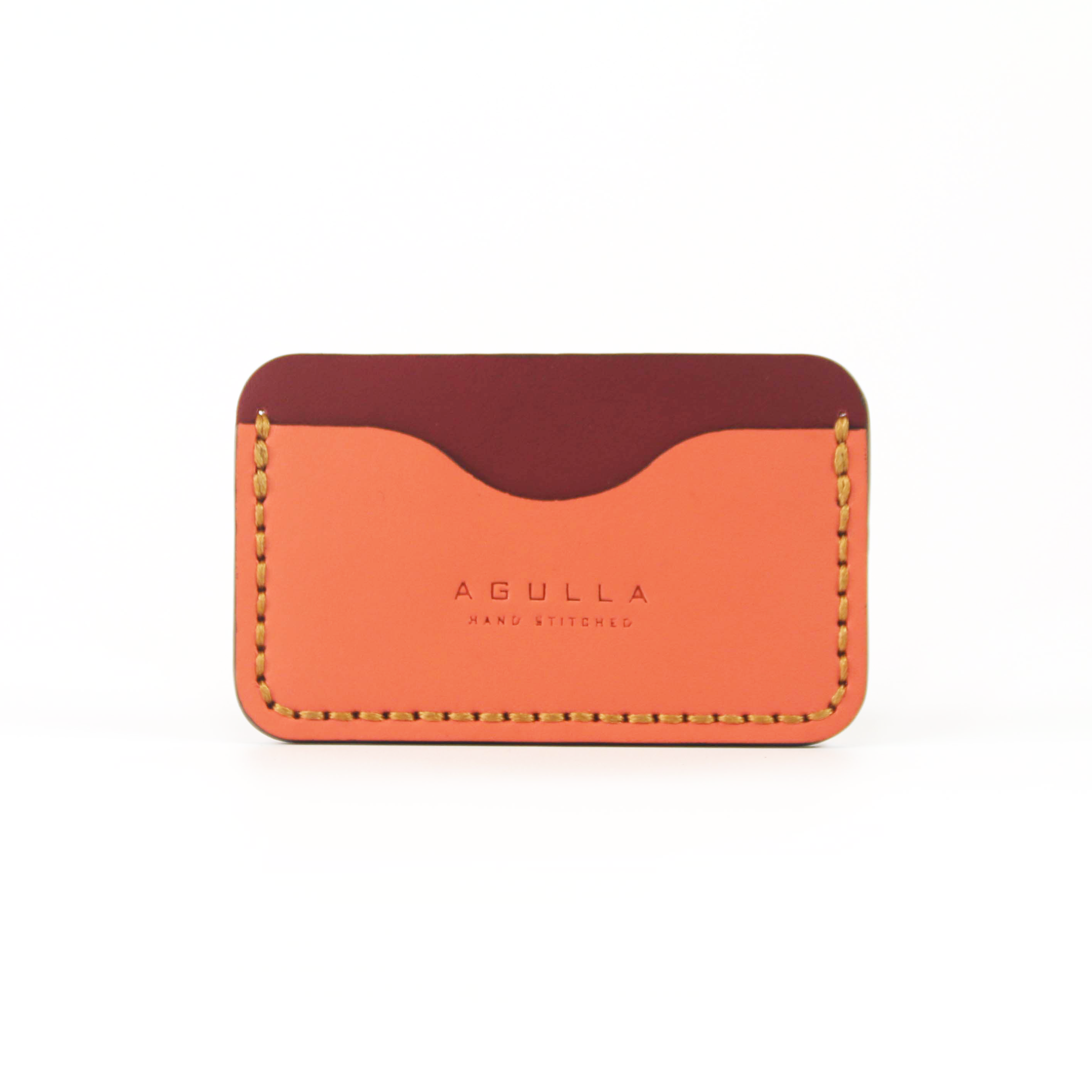 Aaron Cardholder - Burgundy & Sunset