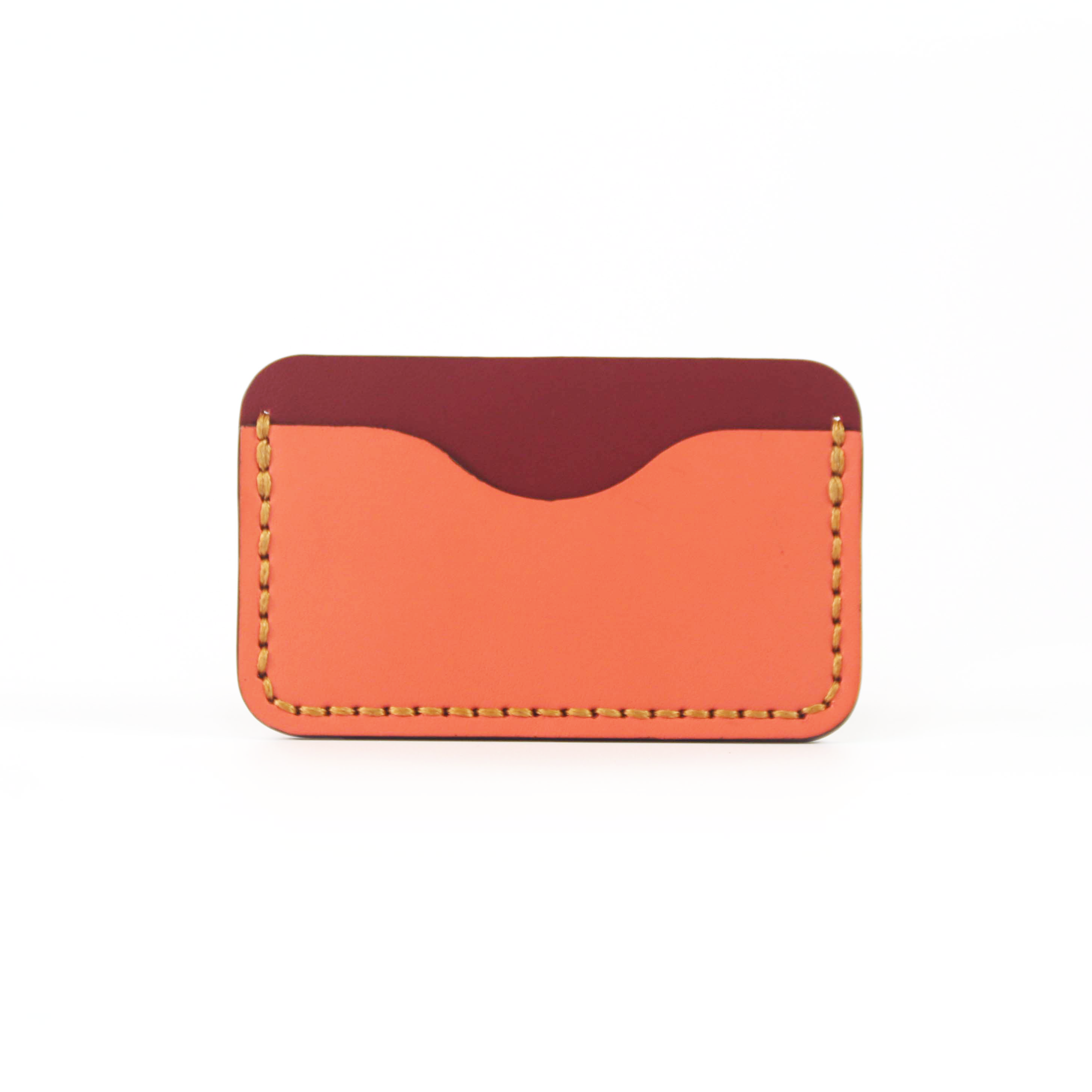 Aaron Cardholder - Burgundy & Sunset