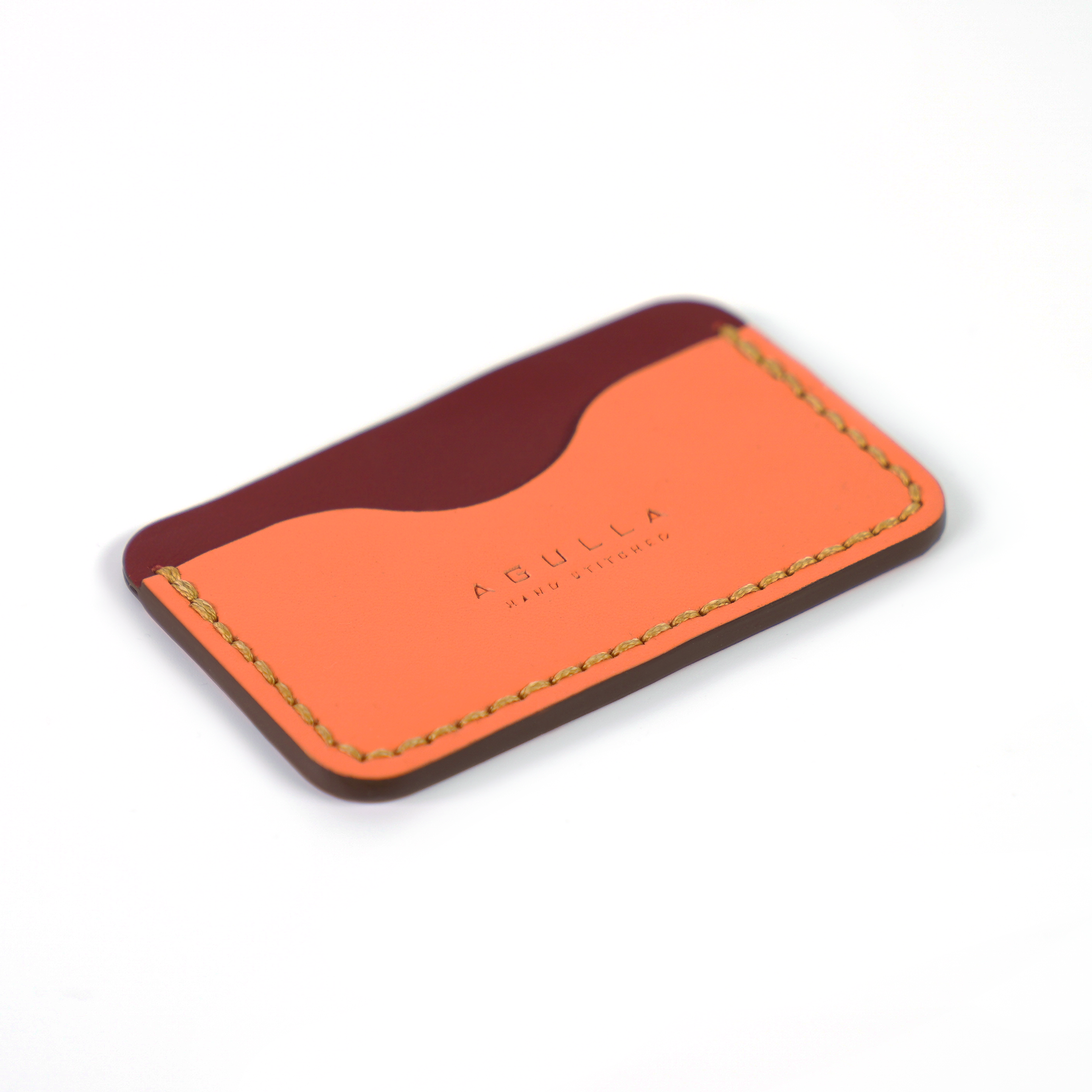Aaron Cardholder - Burgundy & Sunset